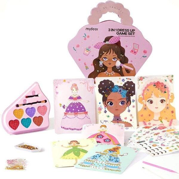 Mideer 3-in-1 Dress Up Game Set: Princess Fashion