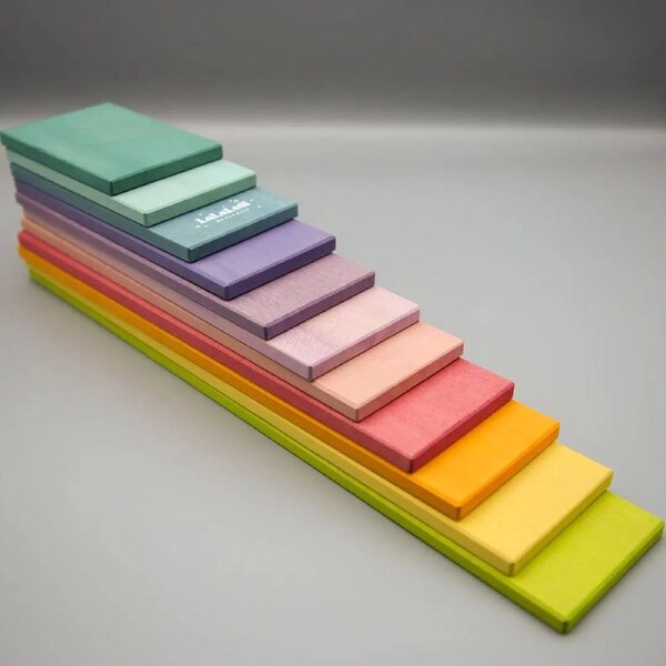 LaLaLull Australia® Pastel Building Boards- 11 Pcs