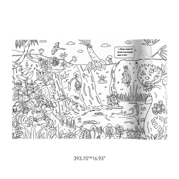 Mideer 10 Meter Giant Coloring Paper Scroll: Jungle