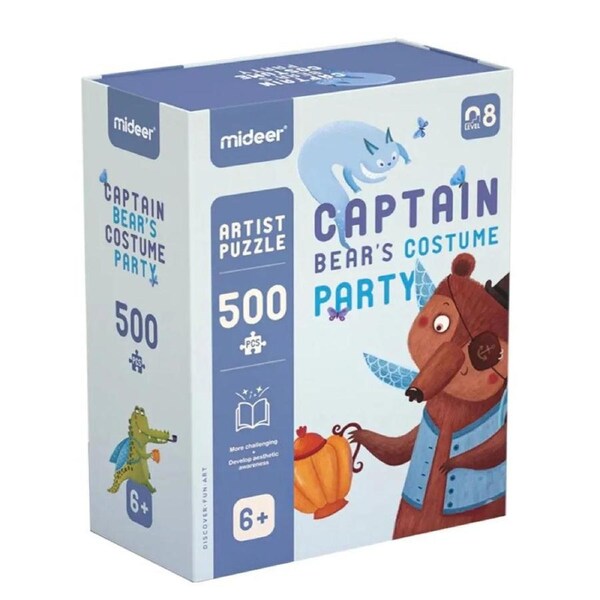 Mideer Puzzle - Captain Bear's Costume Party 500P