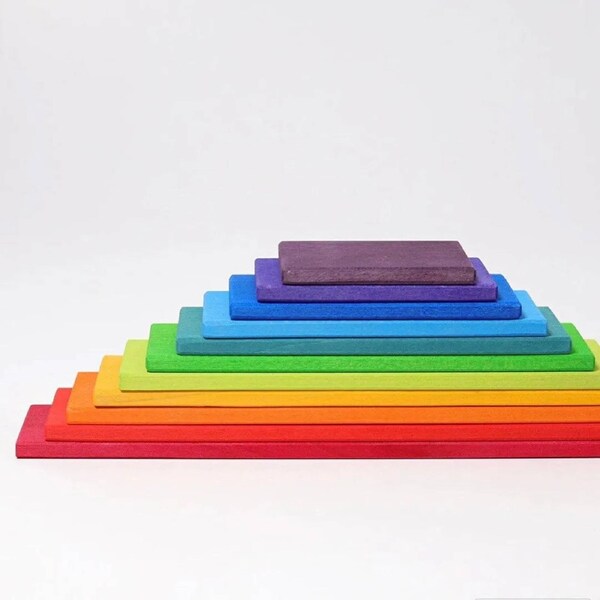 LaLaLull Australia(R) Rainbow Building Boards- 11 Pcs
