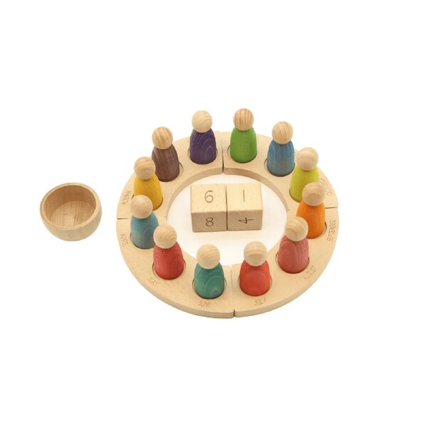 LaLaLull Australia(R) Wooden Rainbow Dolls Calendar