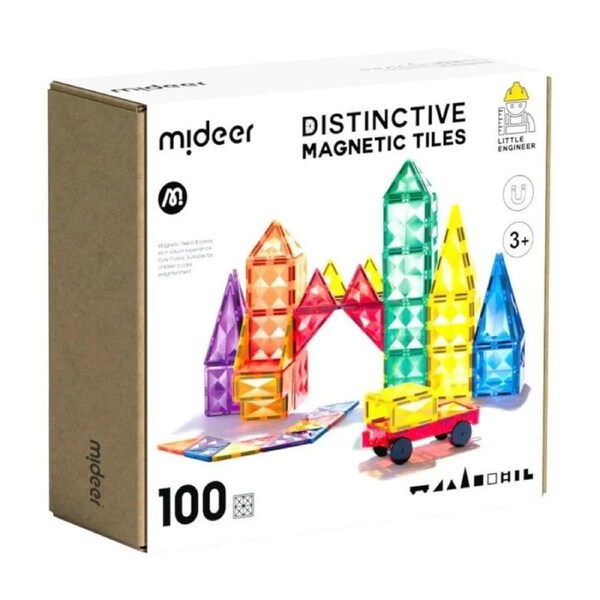 Mideer Distinctive Magnetic Tiles 100P 3Yrs+