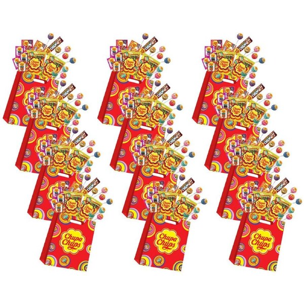 12PK Chupa Chups Showbag B4 Kids/Children Lollipops Sweet Confectionary Pack