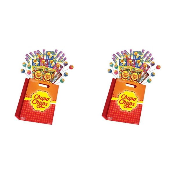 2PK Chupa Chups Megabag B4 Kids/Children Lollipops Sweet Confectionary Pack