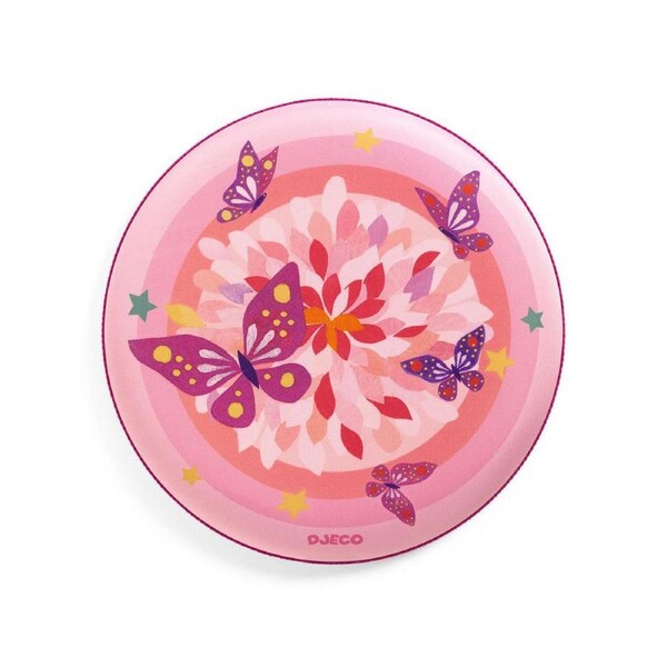 Djeco Flying Rosa Flying Disc Waterproof Throwing Disc 20x20cm Kids Toy Pink 4y+