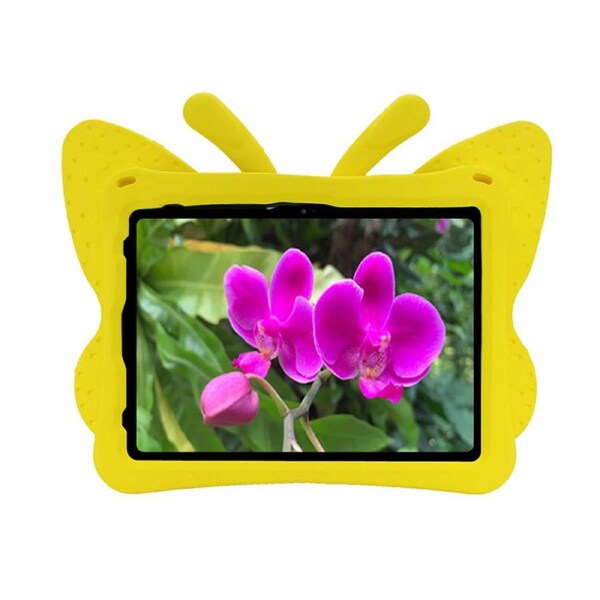 Nevenka Butterfly EVA Rugged Shockproof Case with Stand Kids Friendly Full Cover for iPad 10 10.9 Inch 2022-Yellow