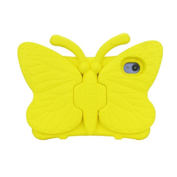 Nevenka Butterfly EVA Rugged Shockproof Case with Stand Kids Friendly Full Cover for iPad Mini 6-Yellow