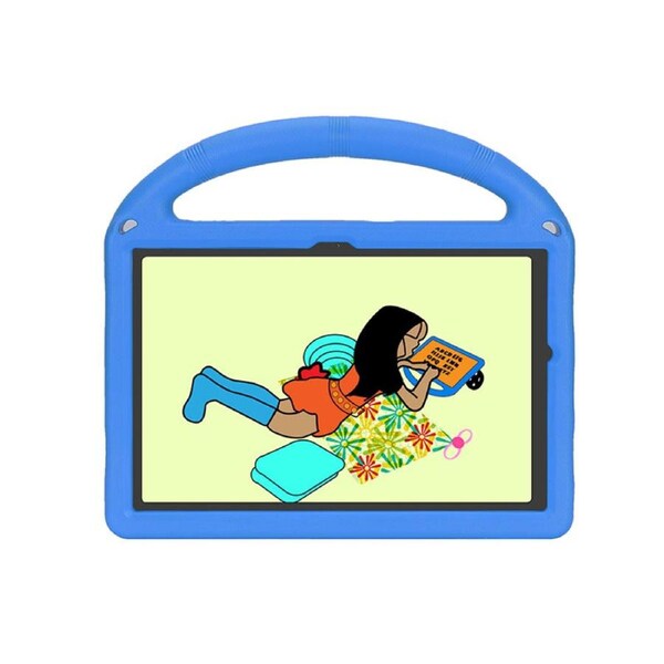 Nevenka Car Wheel-Shaped Shockproof Case for Samsung Galaxy A9 Plus 11 Inch with Foldable Stand Handle Kids Gifts-Blue