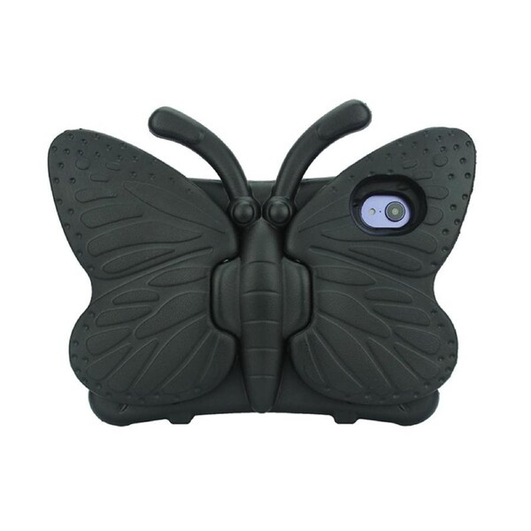 Nevenka Butterfly EVA Rugged Shockproof Case with Stand Kids Friendly Full Cover for iPad Mini 6-Black