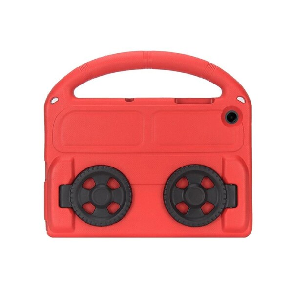 Nevenka Car Wheel-Shaped Shockproof Case for Samsung Galaxy A9 Plus 11 Inch with Foldable Stand Handle Kids Gifts-Red