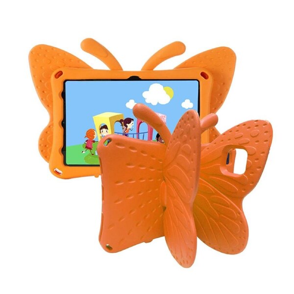 Nevenka Butterfly EVA Rugged Shockproof Case with Stand Kids Friendly Full Cover for Samsung Galaxy T500 10.4 Inch- Orange