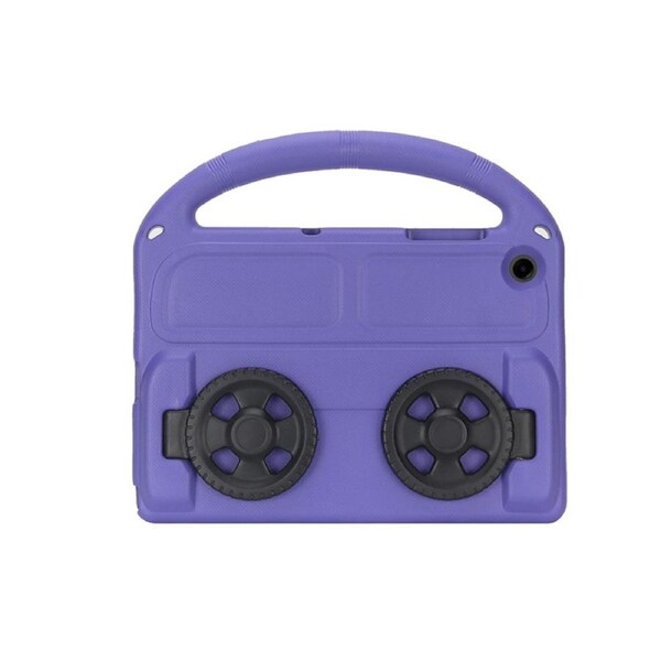 Nevenka Car Wheel-Shaped Shockproof Case for Samsung Galaxy A9 Plus 11 Inch with Foldable Stand Handle Kids Gifts-Purple