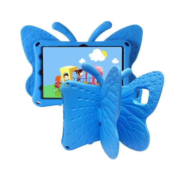 Nevenka Butterfly EVA Rugged Shockproof Case with Stand Kids Friendly Full Cover for Samsung Galaxy T720 10.5 Inch-Blue