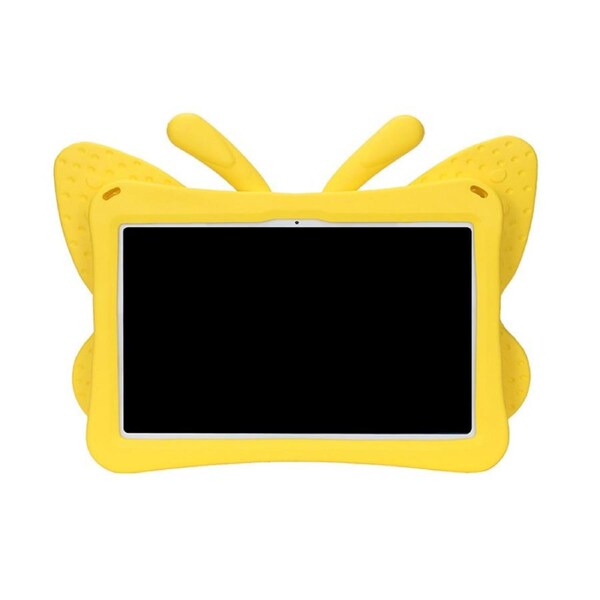 Nevenka Butterfly EVA Rugged Shockproof Case with Stand Kids Friendly Full Cover for Lenovo M10 Plus 3nd-Yellow