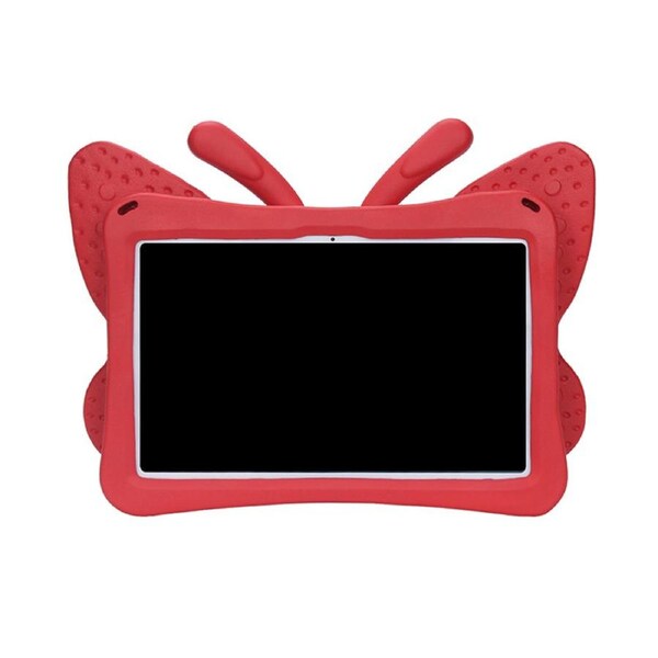 Nevenka Butterfly EVA Rugged Shockproof Case with Stand Kids Friendly Full Cover for Lenovo M10 Plus 3nd-Red