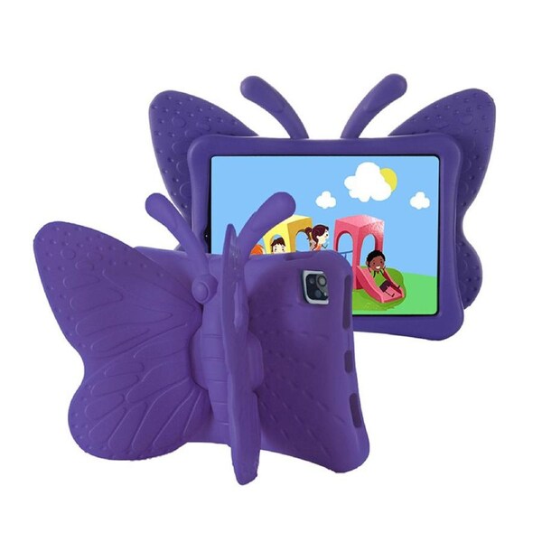 Nevenka Butterfly EVA Rugged Shockproof Case with Stand Kids Friendly Full Cover for iPad Air4/5 10.9inch Pro11inch-Purple