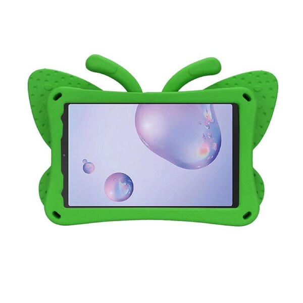 Nevenka Butterfly EVA Rugged Shockproof Case with Stand Kids Friendly Full Cover for Samsung Galaxy P200 8 Inch-Green