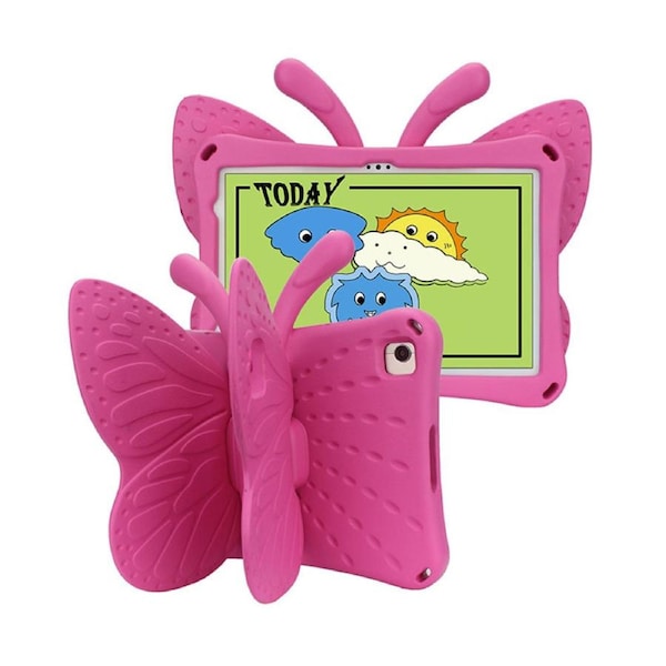 Nevenka Butterfly EVA Rugged Shockproof Case with Stand Kids Friendly Full Cover for HUAWEI T10 9.7 Inch-Rose