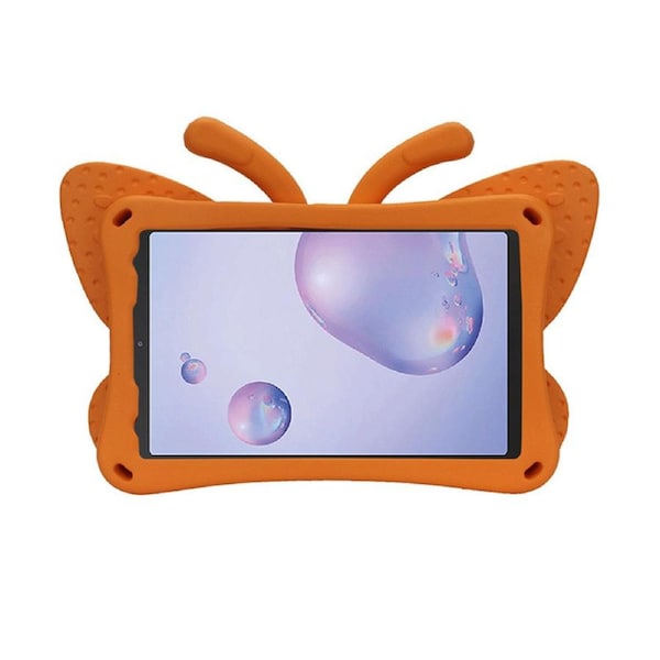 Nevenka Butterfly EVA Rugged Shockproof Case with Stand Kids Friendly Full Cover for Samsung Galaxy P200 8 Inch-Orange