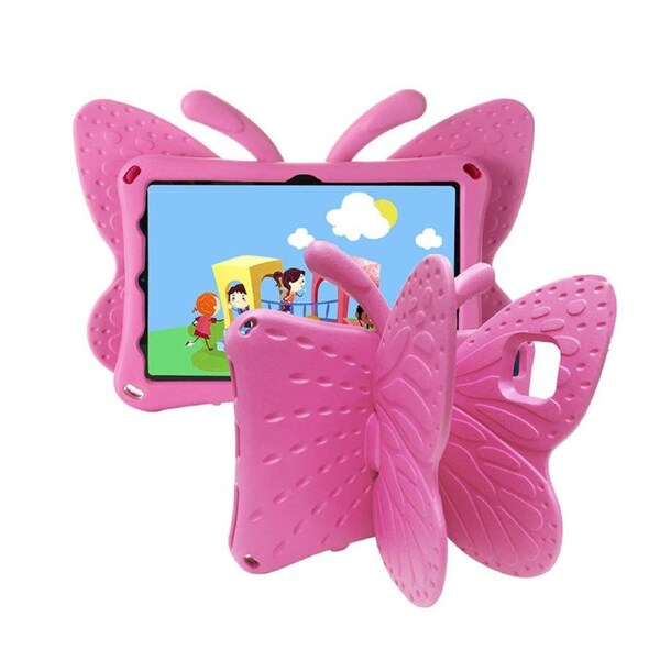 Nevenka Butterfly EVA Rugged Shockproof Case with Stand Kids Friendly Full Cover for Samsung Galaxy Tab A8 X200/X205 10.5 Inch-Rose