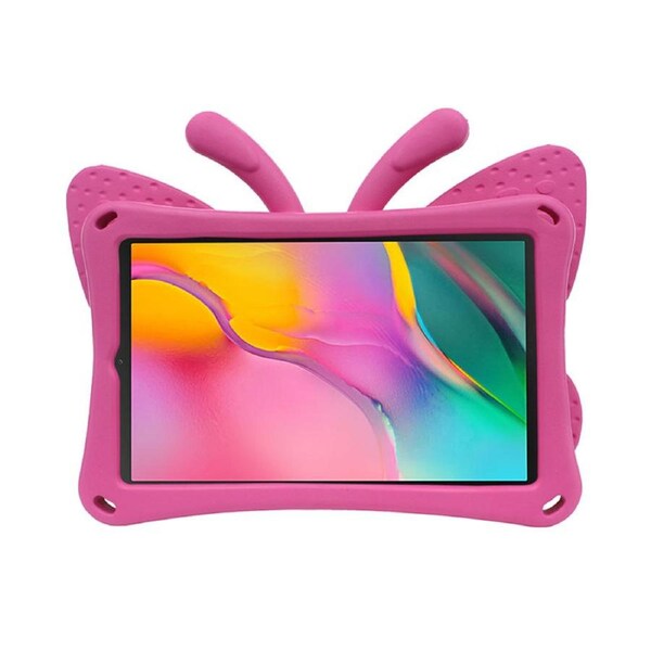 Nevenka Butterfly EVA Rugged Shockproof Case with Stand Kids Friendly Full Cover for Samsung Galaxy T510 10.1 Inch 2019-Rose