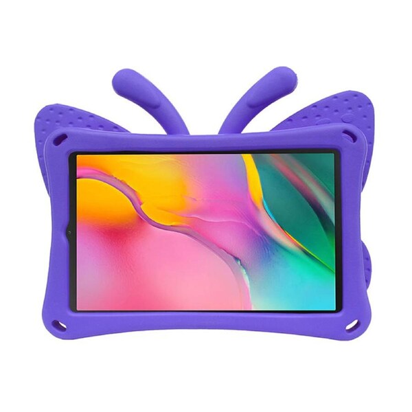 Nevenka Butterfly EVA Rugged Shockproof Case with Stand Kids Friendly Full Cover for Samsung Galaxy T510 10.1 Inch 2019-Purple