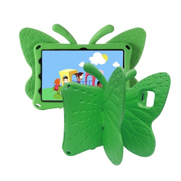 Nevenka Butterfly EVA Rugged Shockproof Case with Stand Kids Friendly Full Cover for Samsung Galaxy T720 10.5 Inch-Green