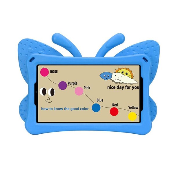 Nevenka Butterfly EVA Rugged Shockproof Case with Stand Kids Friendly Full Cover for Samsung Galaxy A9 8.7 Inch-Blue
