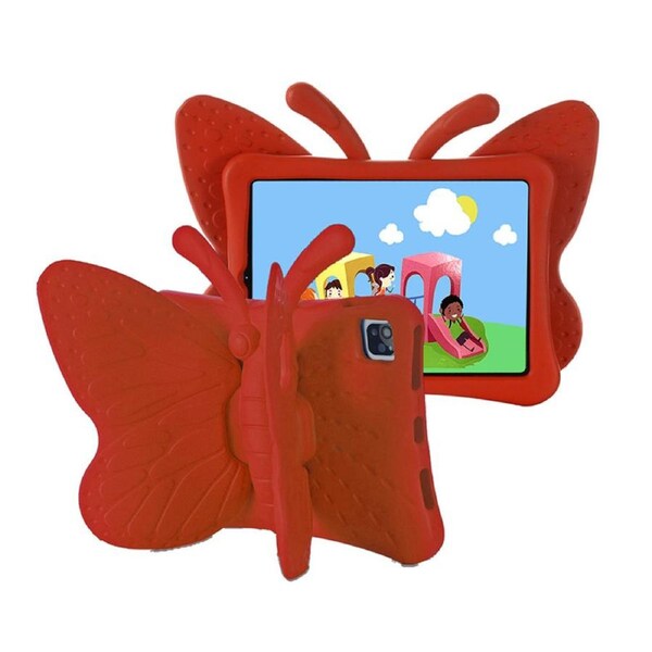 Nevenka Butterfly EVA Rugged Shockproof Case with Stand Kids Friendly Full Cover for iPad Air4/5 10.9inch Pro11inch-Red