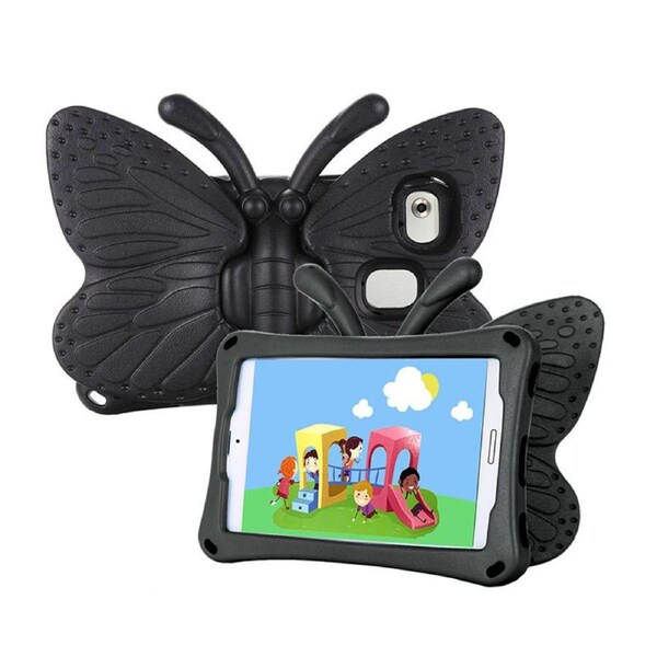 Nevenka Butterfly EVA Rugged Shockproof Case with Stand Kids Friendly Full Cover for HUAWEI M3 M5 M6 8.4Inch-Black