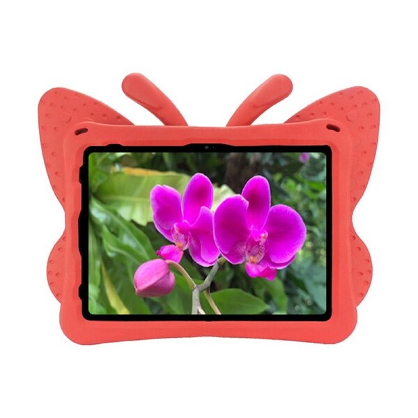 Nevenka Butterfly EVA Rugged Shockproof Case with Stand Kids Friendly Full Cover for iPad 10 10.9 Inch 2022-Red