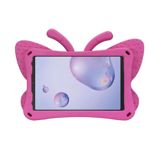 Nevenka Butterfly EVA Rugged Shockproof Case with Stand Kids Friendly Full Cover for Lenovo M8-Rose