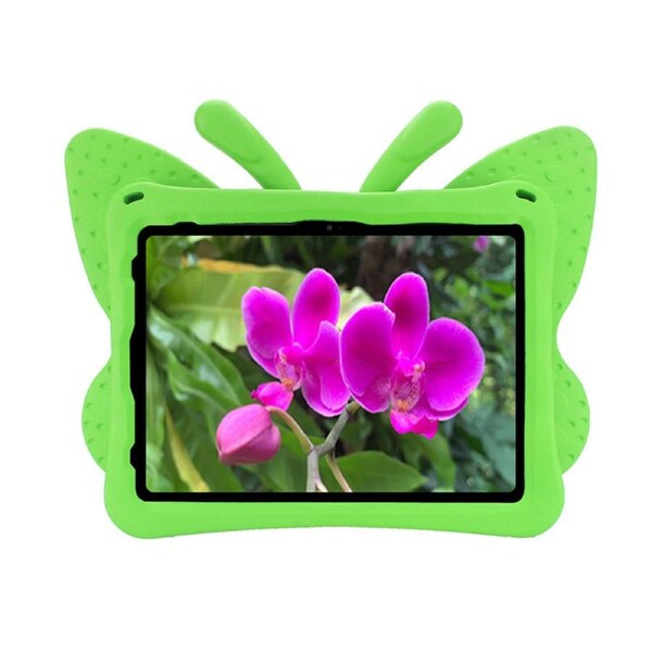 Nevenka Butterfly EVA Rugged Shockproof Case with Stand Kids Friendly Full Cover for iPad 10 10.9 Inch 2022-Green