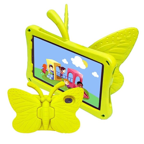 Nevenka Butterfly EVA Rugged Shockproof Case with Stand Kids Friendly Full Cover for HUAWEI M5 Youth Edition 8.4Inch-Yellow