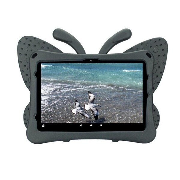 Nevenka Butterfly EVA Rugged Shockproof Case with Stand Kids Friendly Full Cover for HD10 2021-Black
