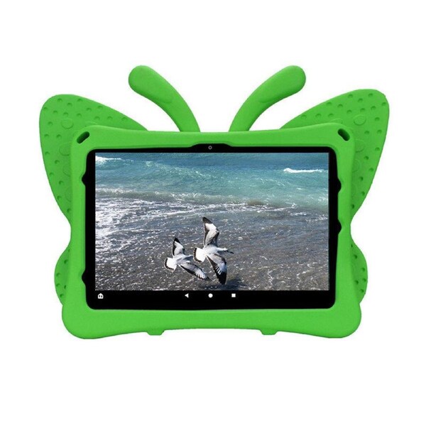Nevenka Butterfly EVA Rugged Shockproof Case with Stand Kids Friendly Full Cover for HD10 2021-Green