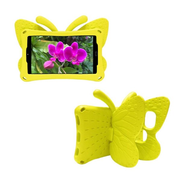 Nevenka Butterfly EVA Rugged Shockproof Case with Stand Kids Friendly Full Cover for HUAWEI M3 Youth Edition 8Inch-Yellow