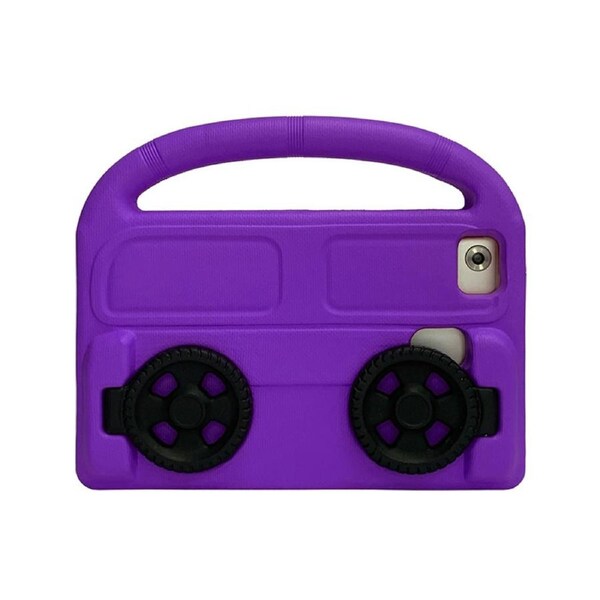 Nevenka Car Wheel-Shaped Shockproof Case for HUAWEI M3 8.4 Inch with Foldable Stand Handle Kids Gifts-Purple