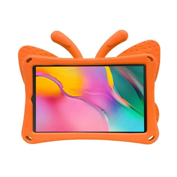 Nevenka Butterfly EVA Rugged Shockproof Case with Stand Kids Friendly Full Cover for Samsung Galaxy T510 10.1 Inch 2019-Orange