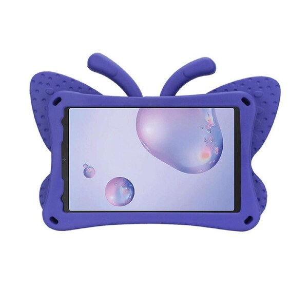 Nevenka Butterfly EVA Rugged Shockproof Case with Stand Kids Friendly Full Cover for Samsung Galaxy P200 8 Inch-Purple