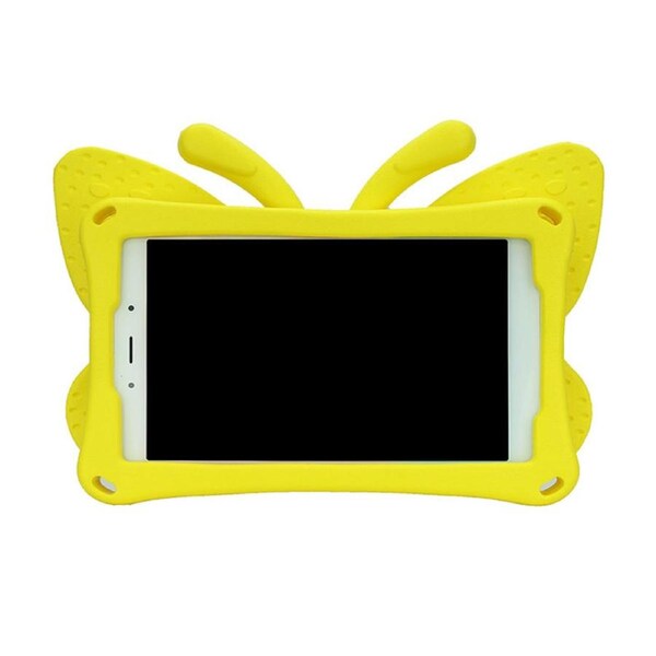 Nevenka Butterfly EVA Rugged Shockproof Case with Stand Kids Friendly Full Cover for Samsung Galaxy T220 8.7 Inch-Yellow