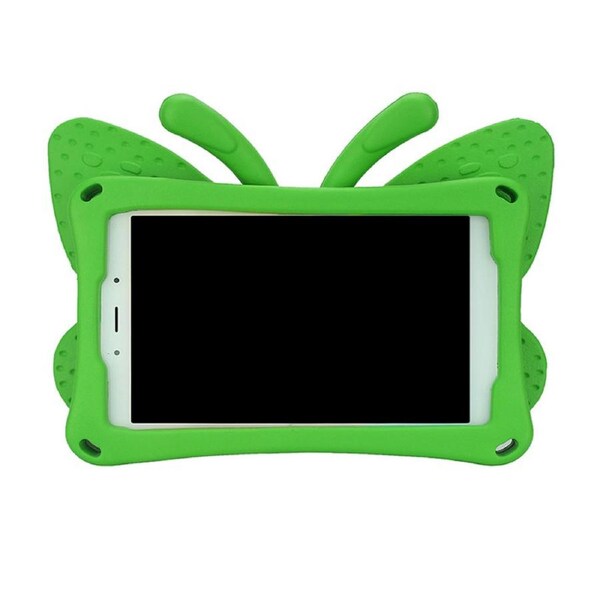 Nevenka Butterfly EVA Rugged Shockproof Case with Stand Kids Friendly Full Cover for Samsung Galaxy T220 8.7 Inch-Green