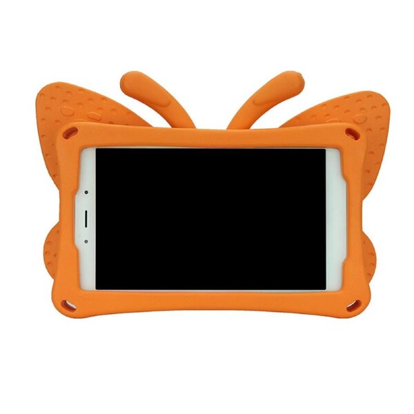 Nevenka Butterfly EVA Rugged Shockproof Case with Stand Kids Friendly Full Cover for Samsung Galaxy T220 8.7 Inch-Orange