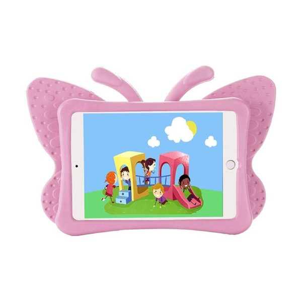 Nevenka Butterfly EVA Rugged Shockproof Case with Stand Kids Friendly Full Cover for iPad Mini 1/2/3/4/5-Pink