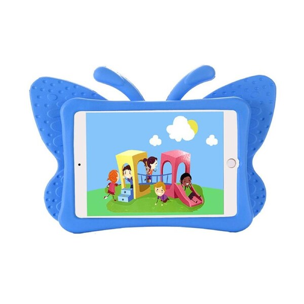 Nevenka Butterfly EVA Rugged Shockproof Case with Stand Kids Friendly Full Cover for iPad Mini 1/2/3/4/5-Blue
