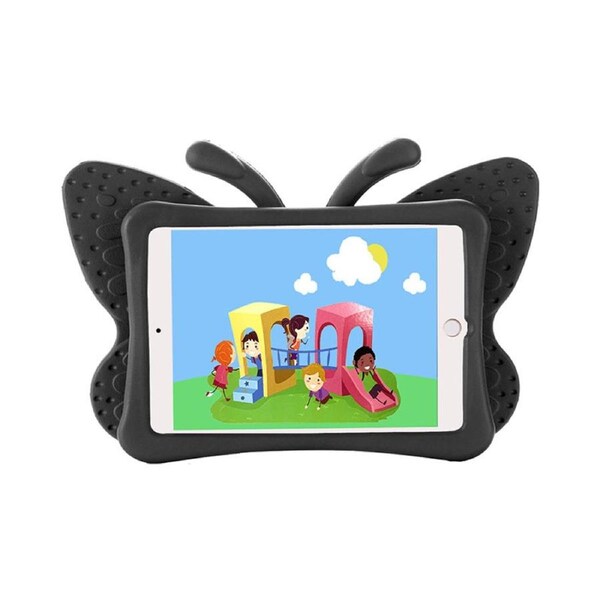 Nevenka Butterfly EVA Rugged Shockproof Case with Stand Kids Friendly Full Cover for iPad Mini 1/2/3/4/5-Black