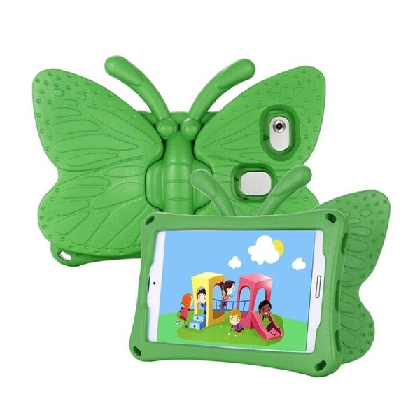 Nevenka Butterfly EVA Rugged Shockproof Case with Stand Kids Friendly Full Cover for HUAWEI M3 M5 M6 8.4Inch-Green