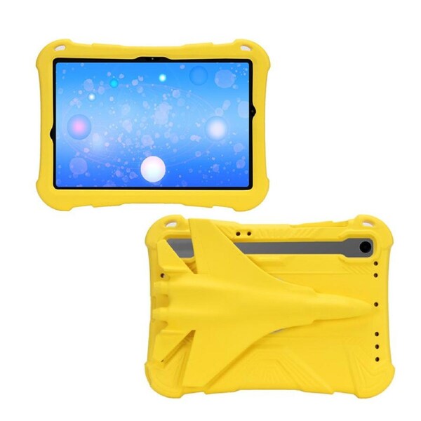 Nevenka EVA Tablet Case with Rotatable Airplane-Shaped Stand Shockproof Case for Samsung Galaxy A9 Plus 11 Inch 2023-Yellow