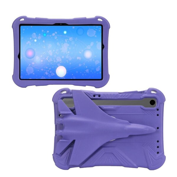 Nevenka EVA Tablet Case with Rotatable Airplane-Shaped Stand Shockproof Case for Samsung Galaxy A9 Plus 11 Inch 2023-Purple